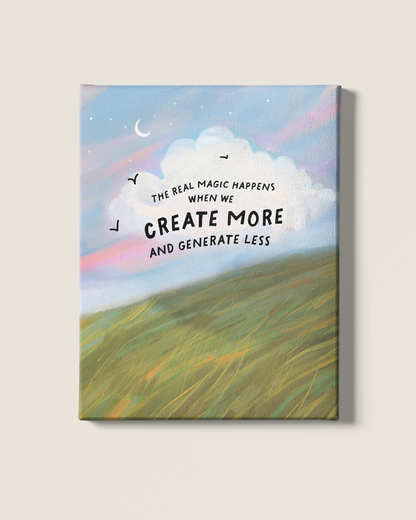 Create, Don’t Accumulate