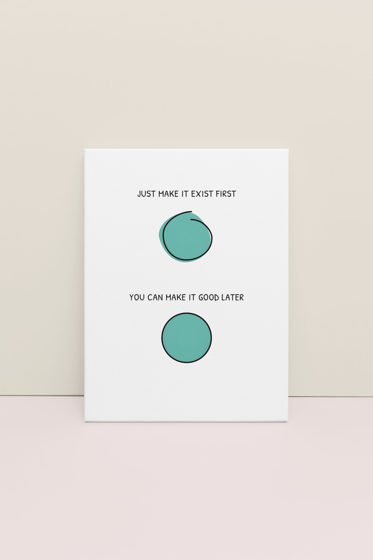 Creation Before Perfection