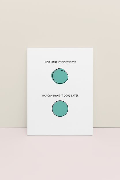 Creation Before Perfection